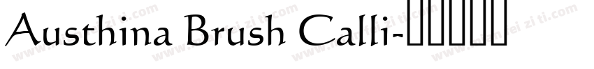 Austhina Brush Calli字体转换